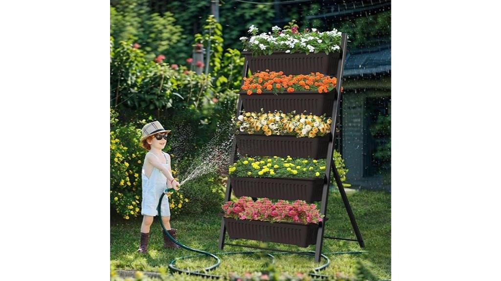 five tier vertical garden