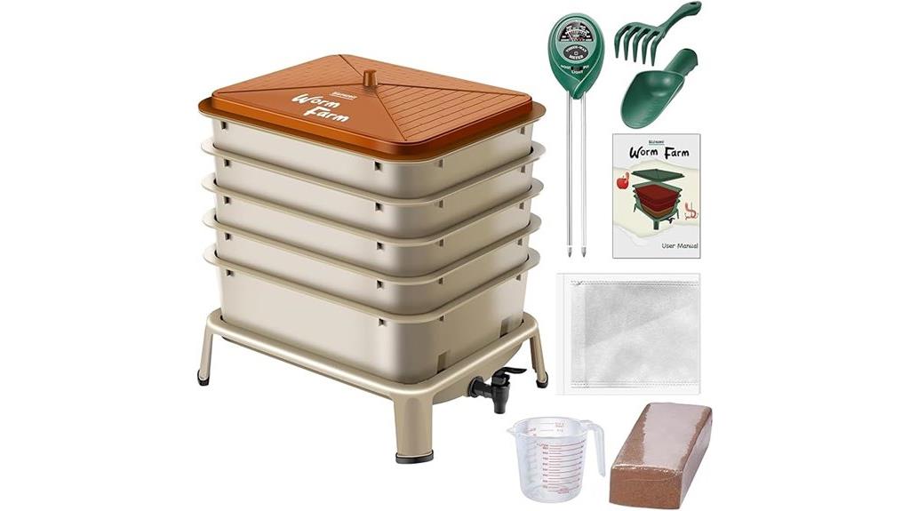 five tier worm compost bin