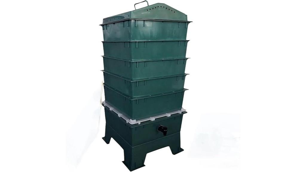 five tray worm compost bin