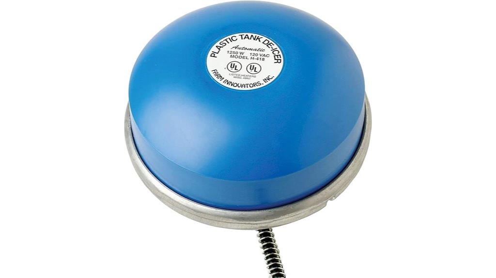 floating aluminum tank deicer