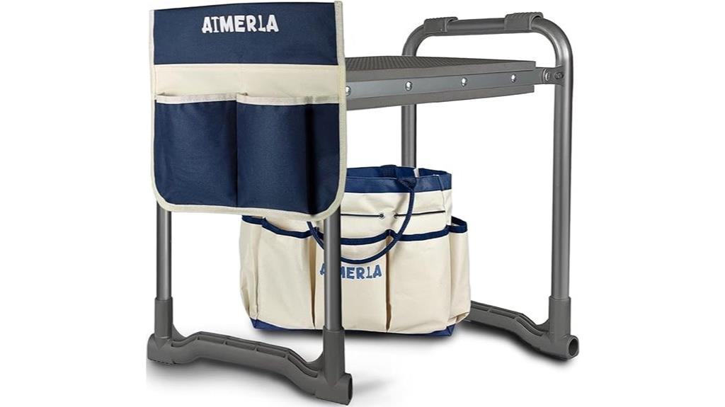 foldable garden kneeler seat