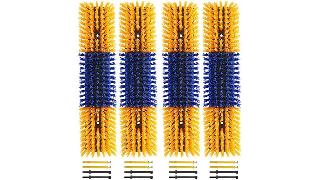 four piece livestock scratch brush