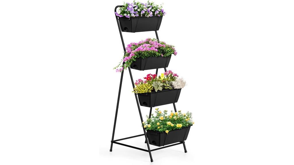 four tier outdoor herb garden