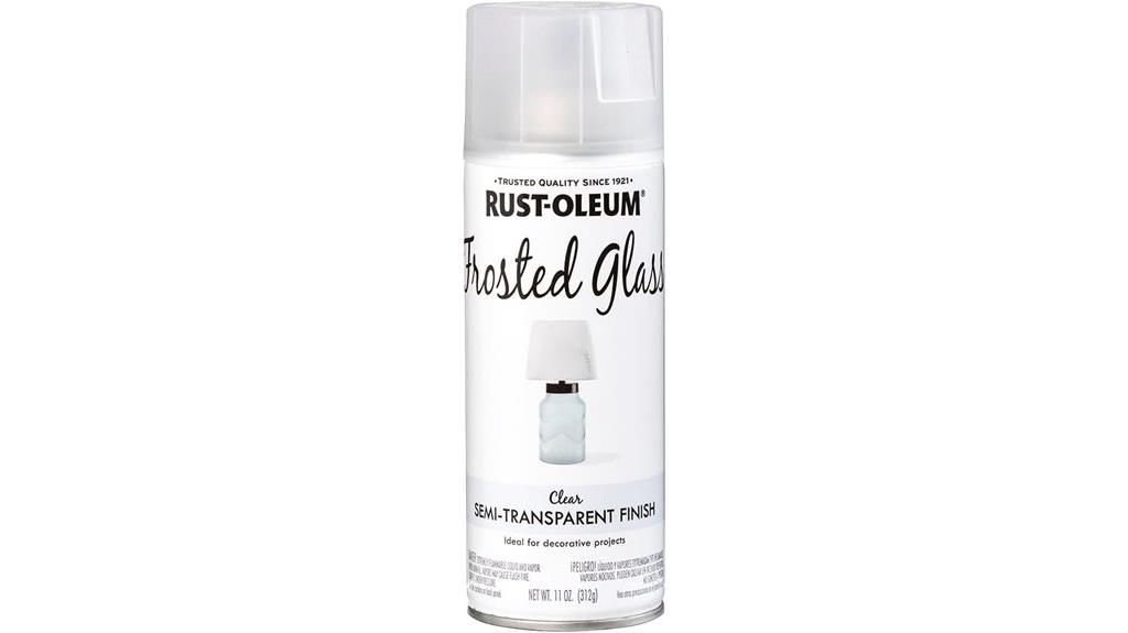 frosted glass spray paint