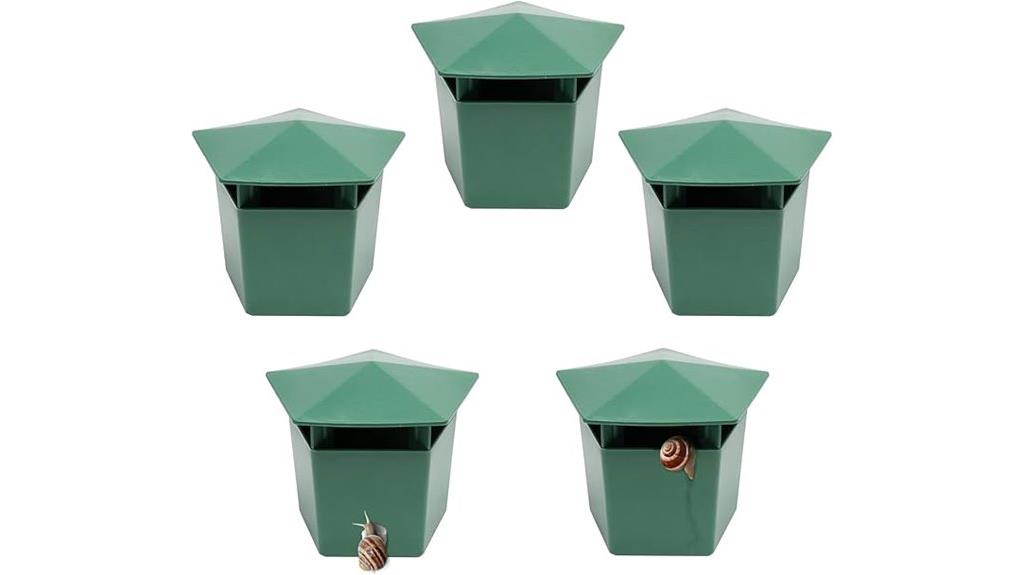 green plastic storage boxes
