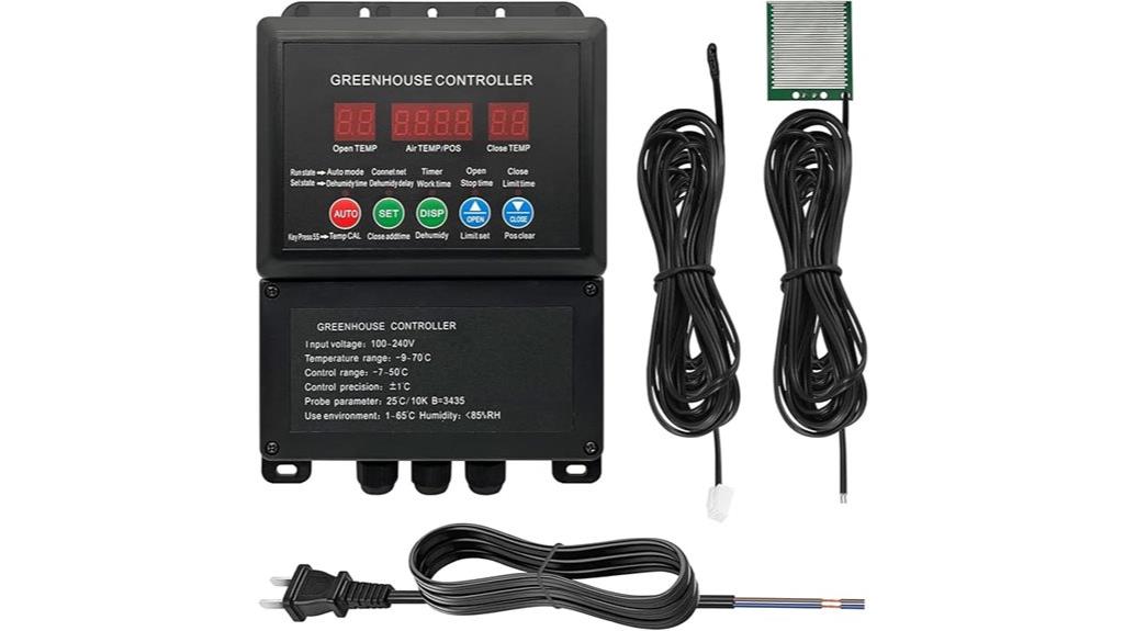 greenhouse roll up motor thermostat