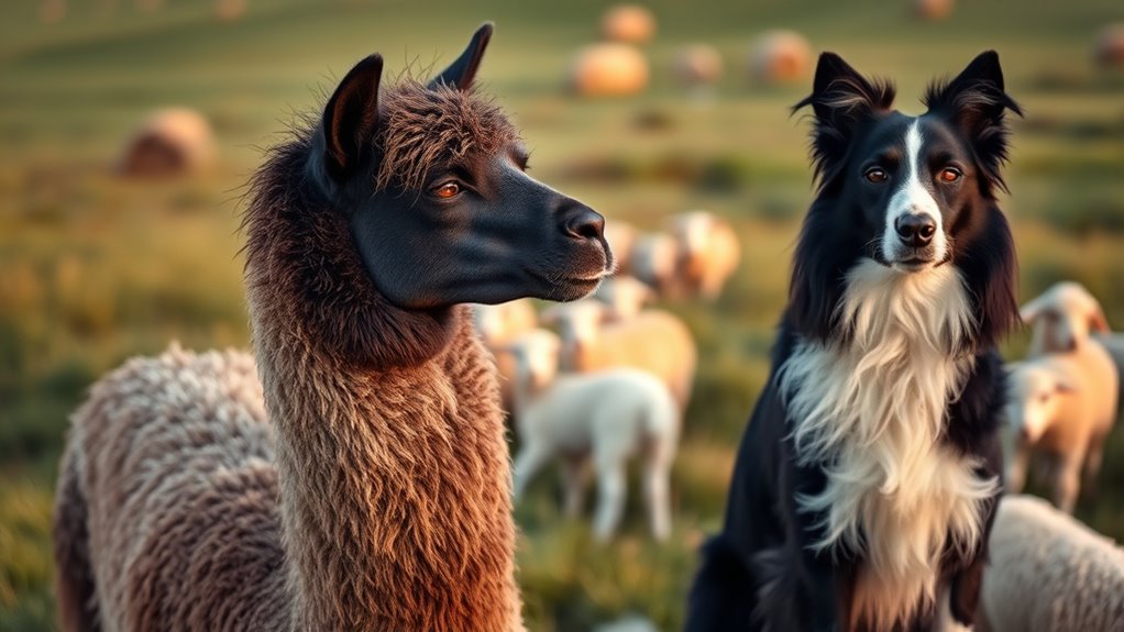 guard animals protect lambs