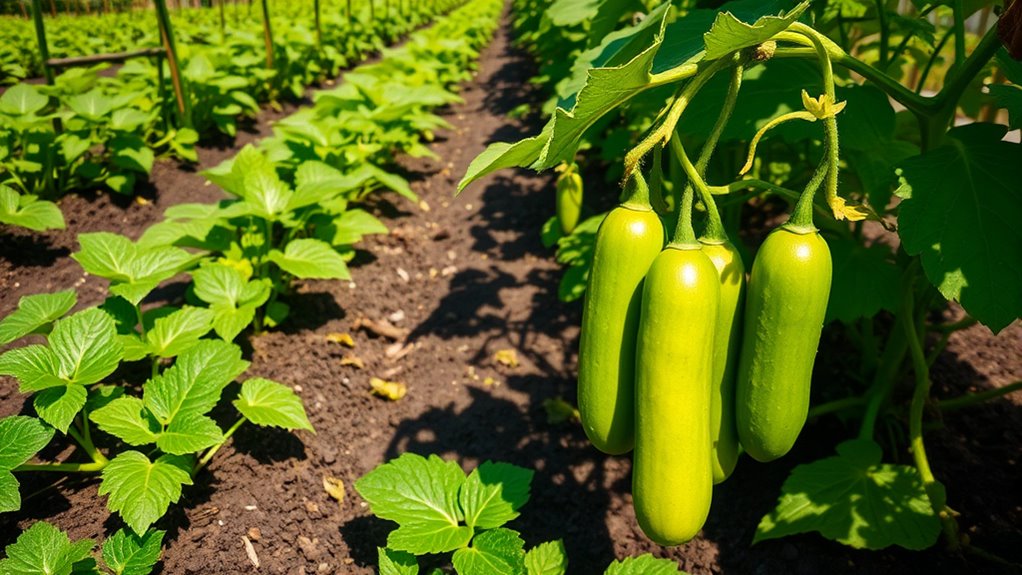 harvest handle store cucumbers