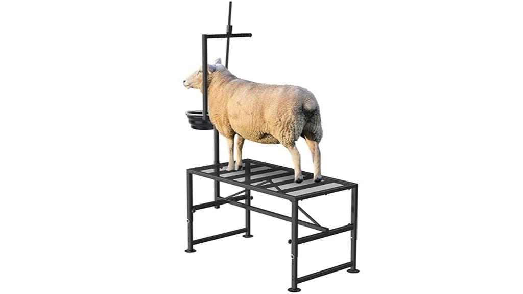 heavy duty goat milking stand