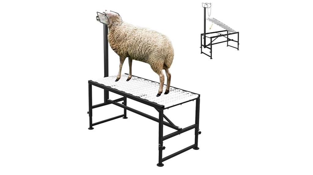 heavy duty goat milking stand