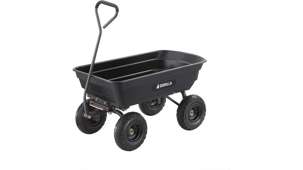 heavy duty poly dump cart