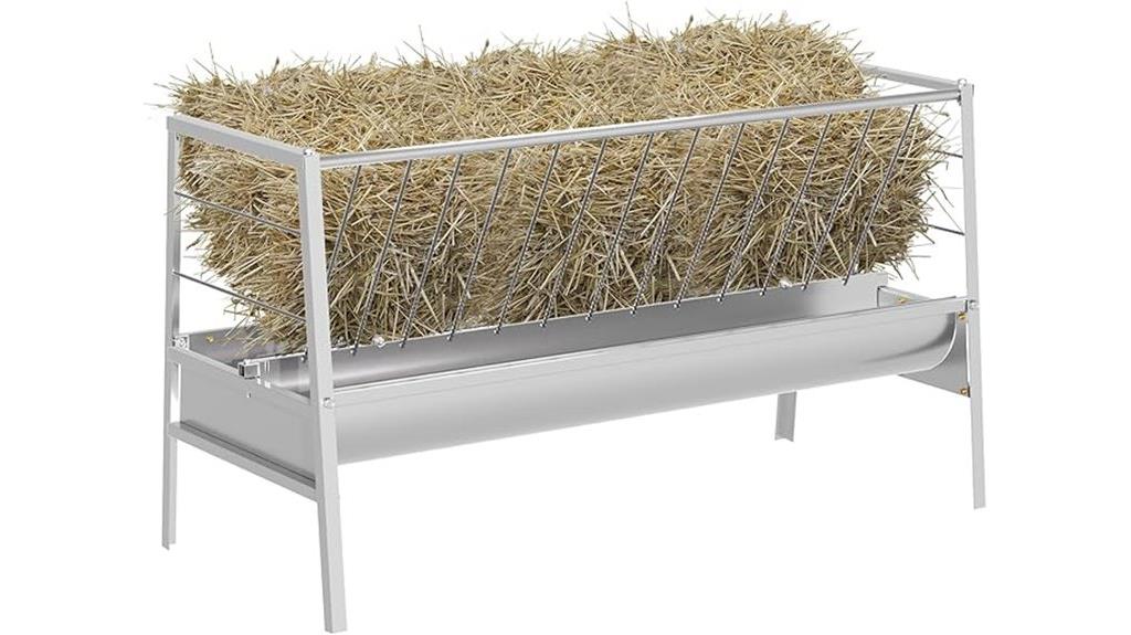 heavy duty stainless steel hay feeder