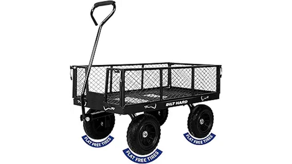 heavy duty steel garden cart