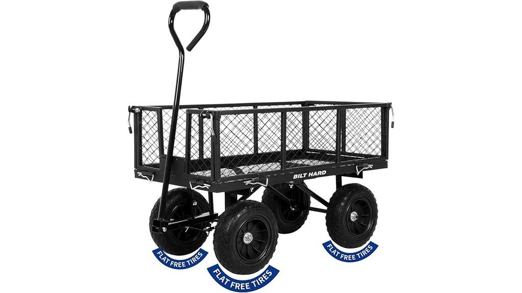 heavy duty steel garden cart