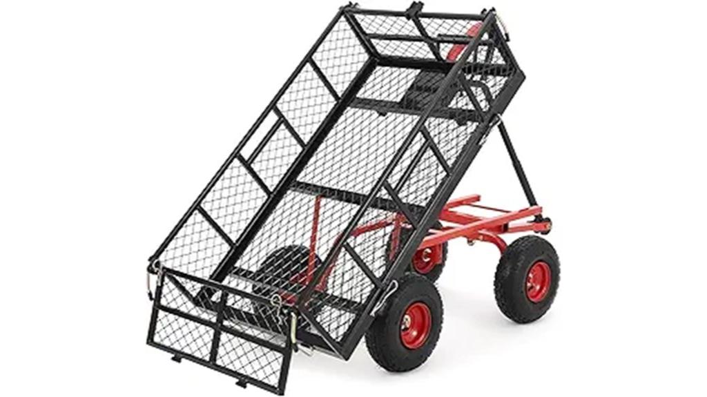 heavy duty steel garden cart