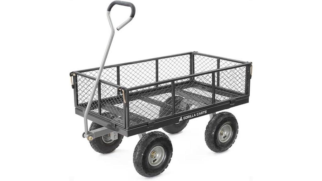 heavy duty steel garden cart