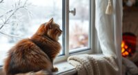 indoor outdoor cat winter diet