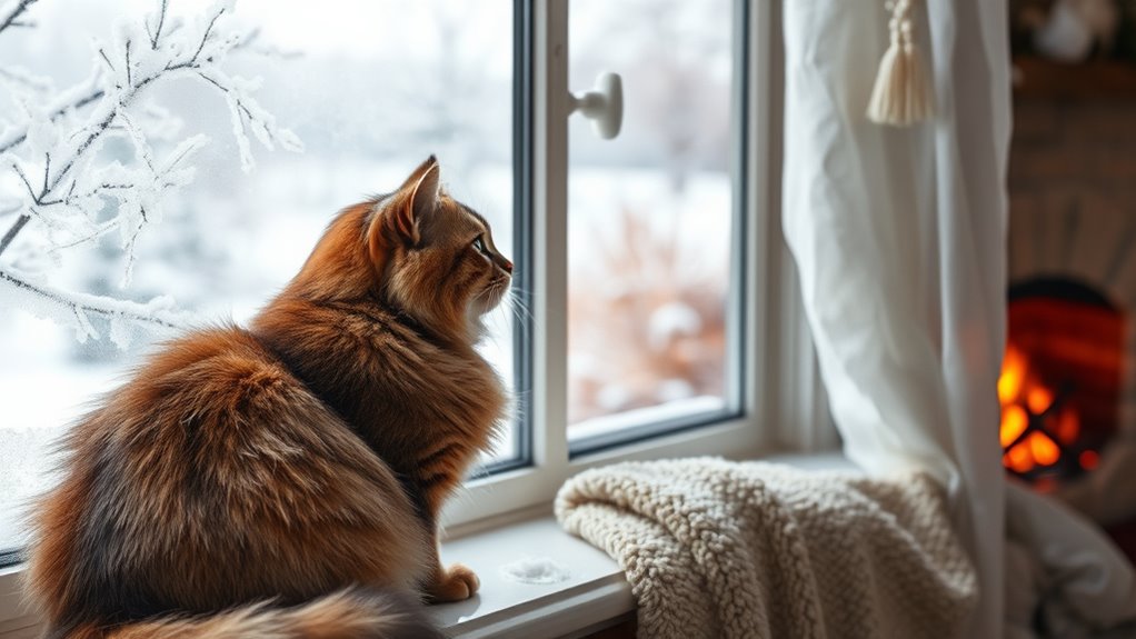 indoor outdoor cat winter diet
