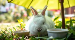 keep rabbits cool outdoors