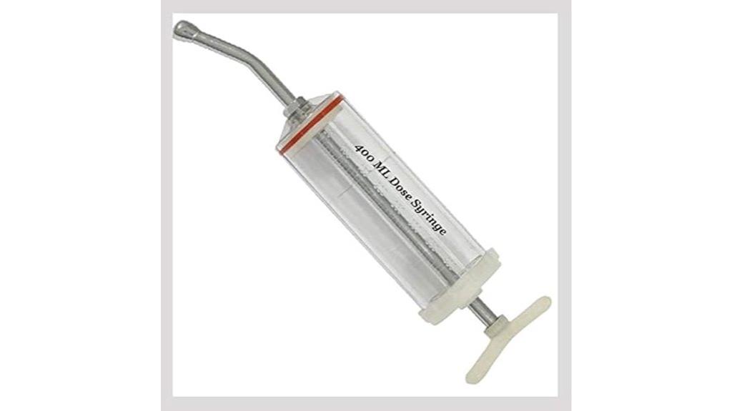 large plastic syringe for animals