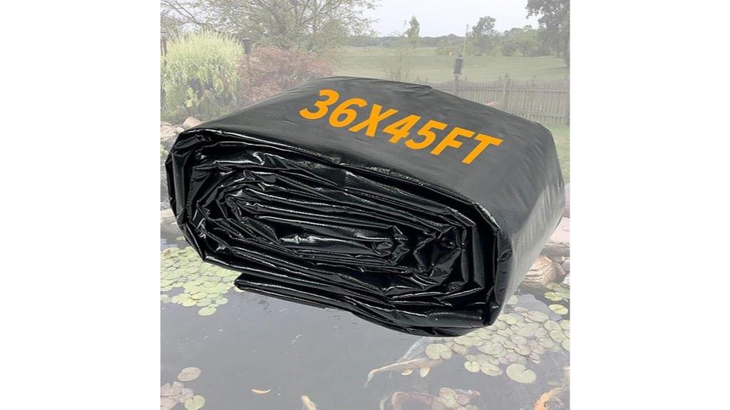 large reinforced pond liner