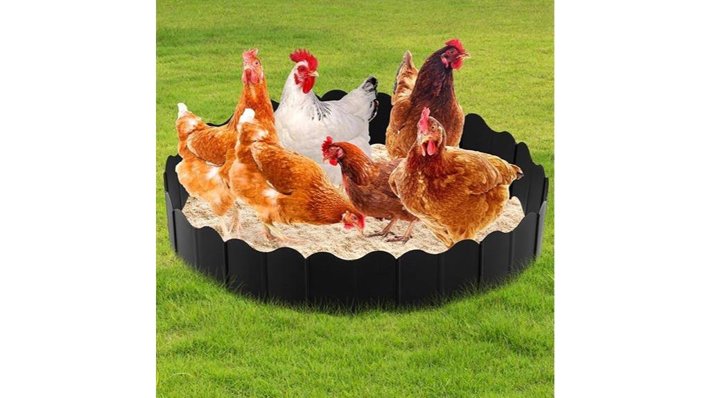 large round chicken dust bath