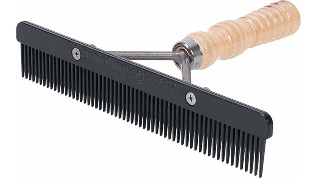 leather livestock show comb