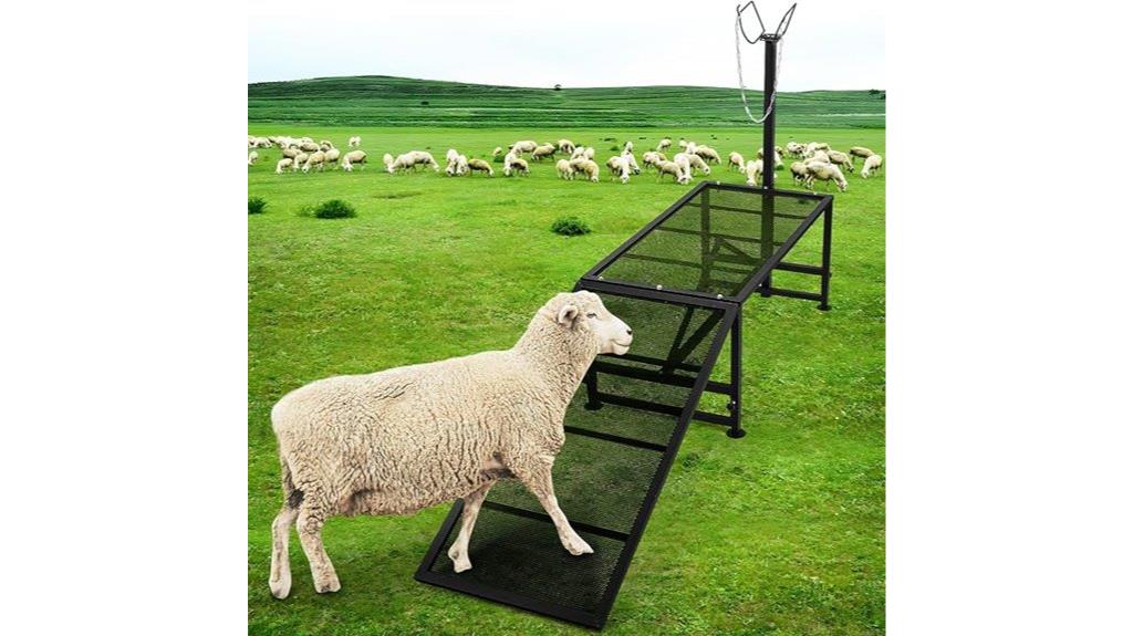 livestock trimming stand ramp
