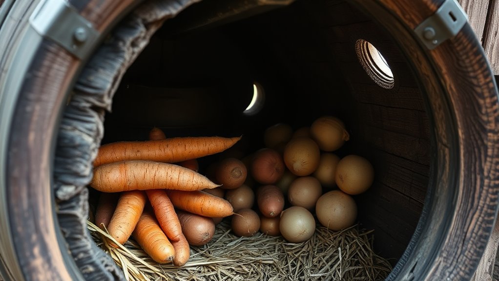 maintain cellar moisture and pests