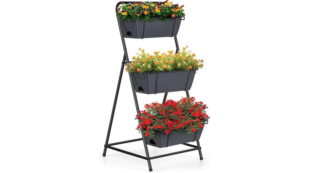 multi tiered garden planter