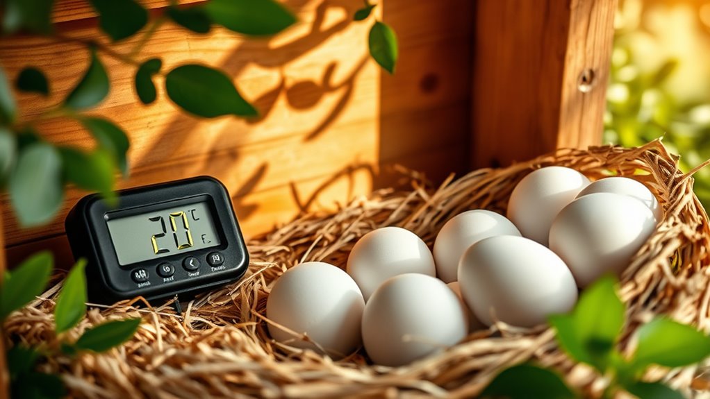 optimal egg harvest temperature