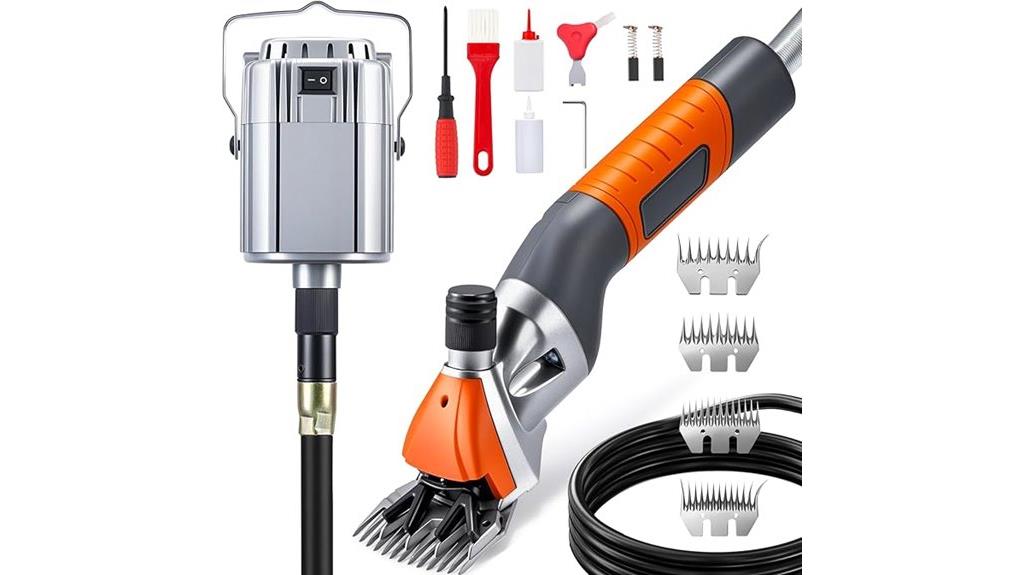 orange electric sheep shears