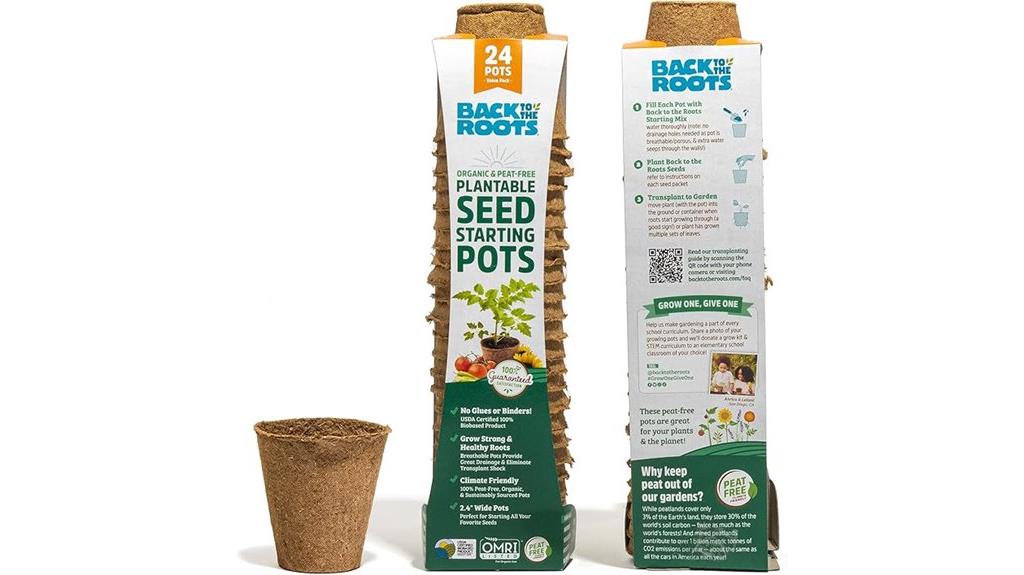 organic seed starting pots