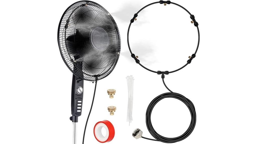 outdoor cooling misting kit