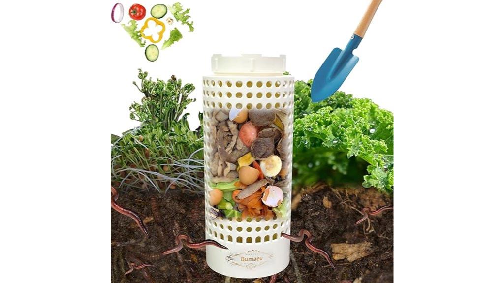 outdoor worm composting setup