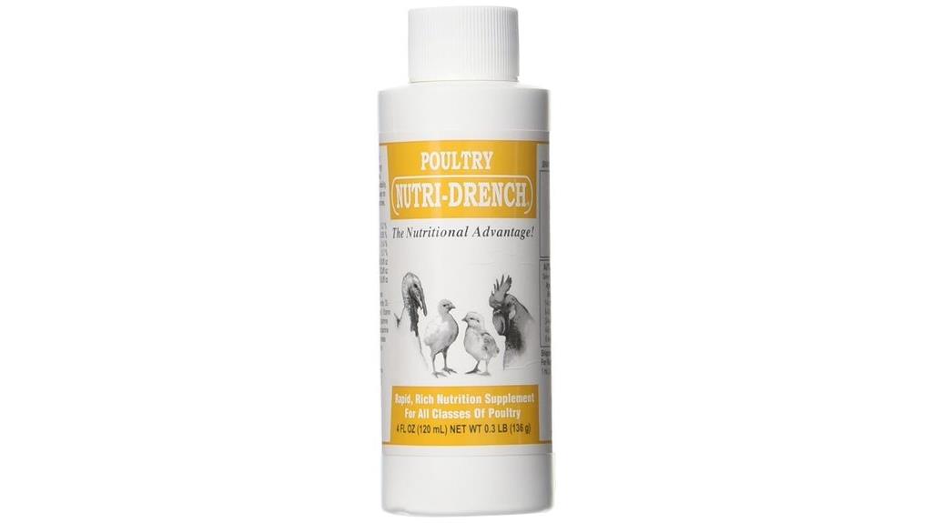 poultry nutritional supplement bottle