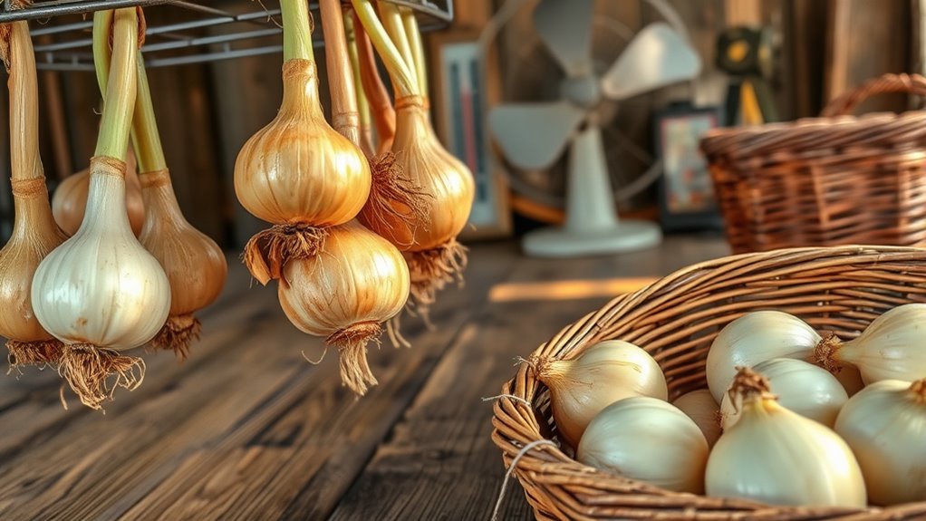 proper onion curing storage