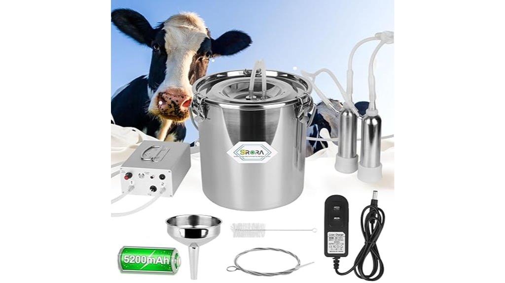 rechargeable electric cow milking