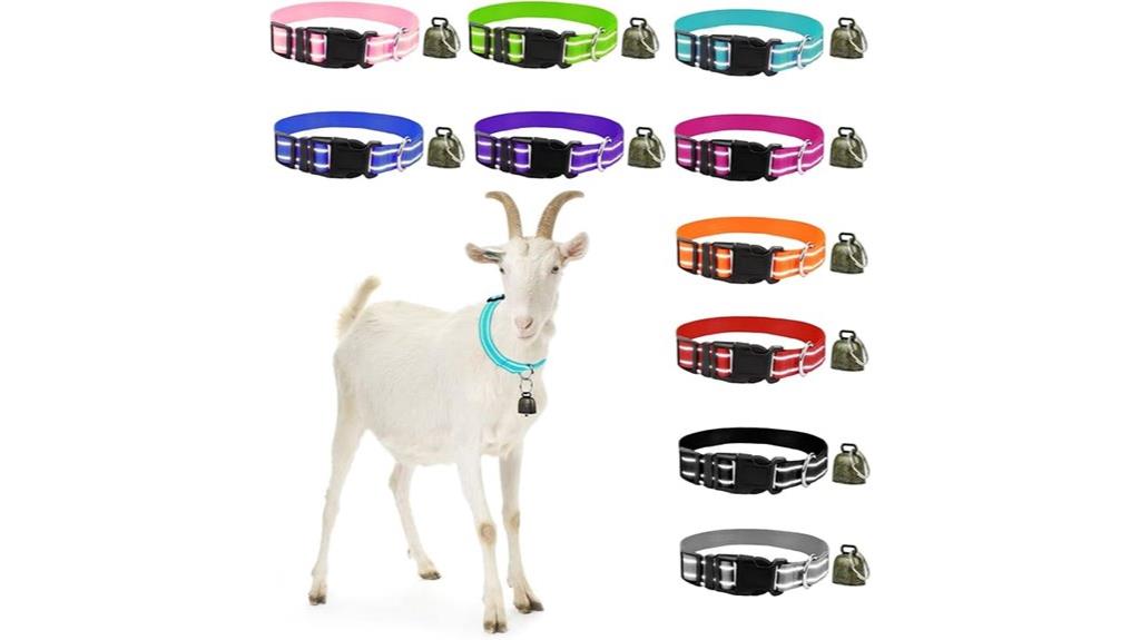 reflective adjustable sheep collars