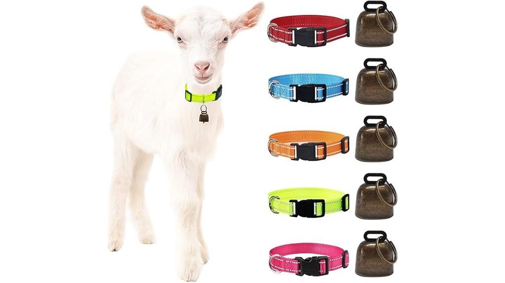 reflective goat collar set