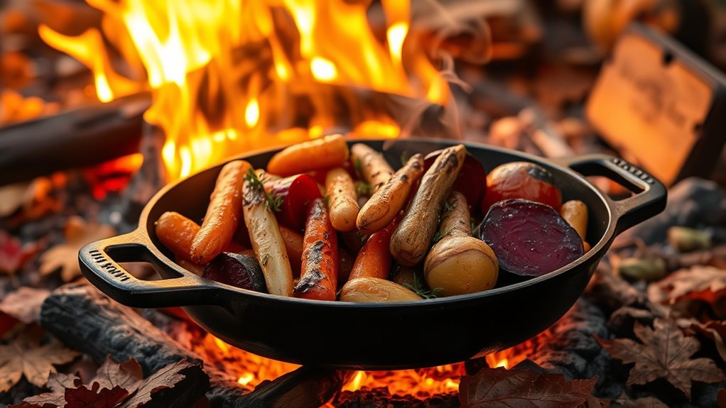 roasted root vegetables with herbs