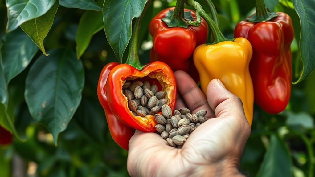 save seeds from open pollinated peppers