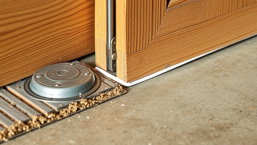 seal gaps to block rodents