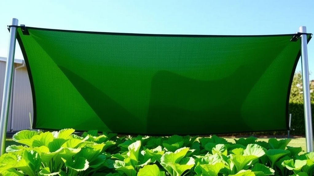 secure tensioned shade cloth