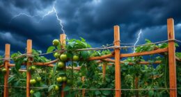 secure trellises against wind