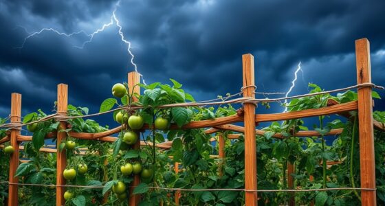 secure trellises against wind