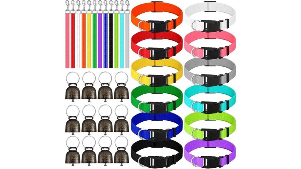 set of 36 goat collars