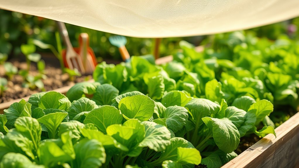 shade cloth enhances growth