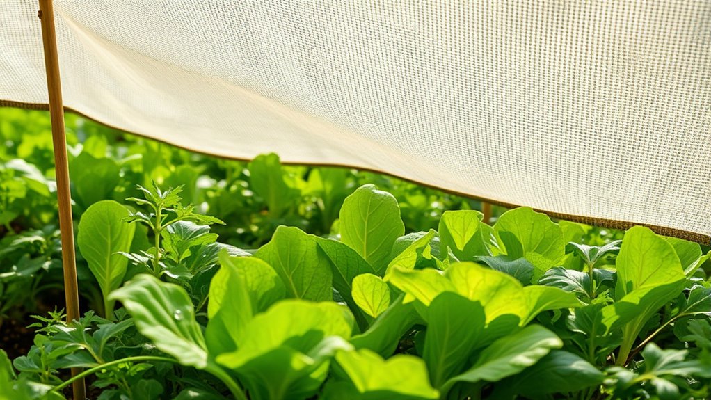 shade cloth protects greens