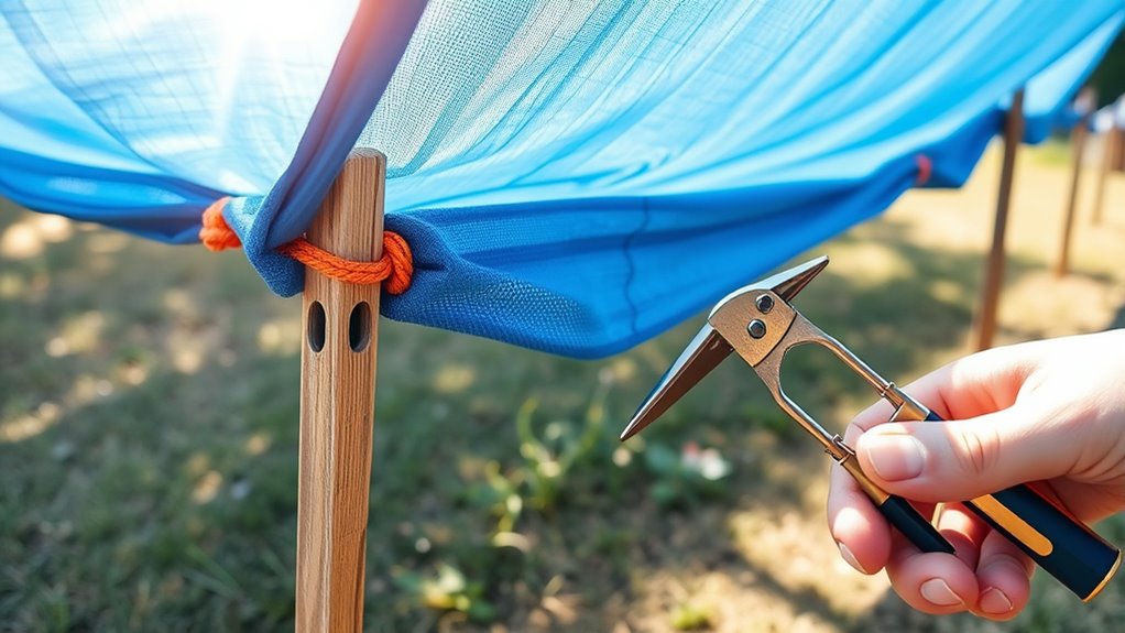 shade maintenance and storage